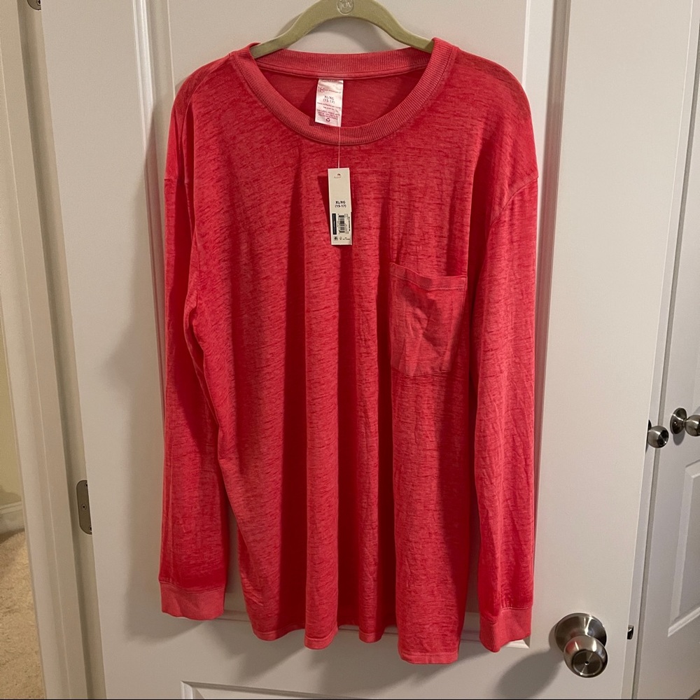 No Boundaries Coral Pocket Tee
